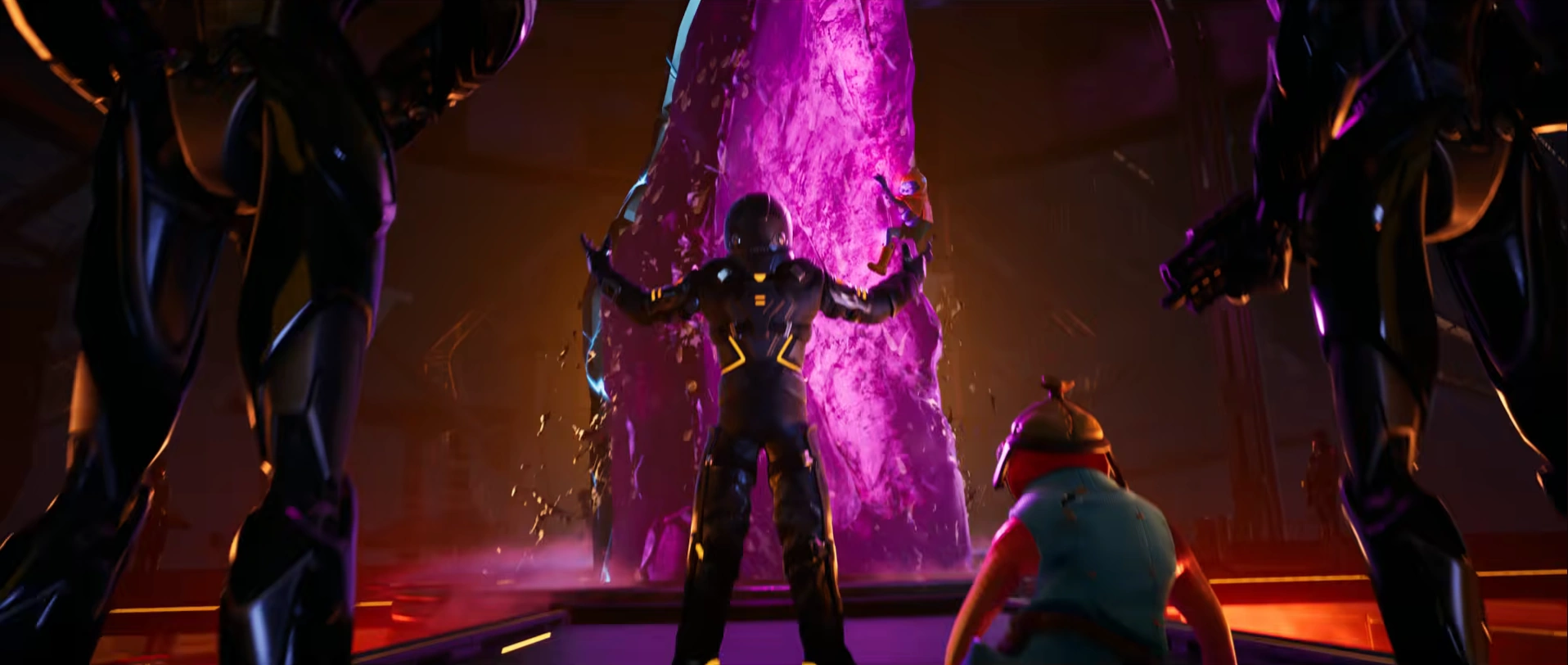 The Dark Voyager holding a Zero Point Shard
